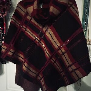 Chico's Vibrant Knit Poncho